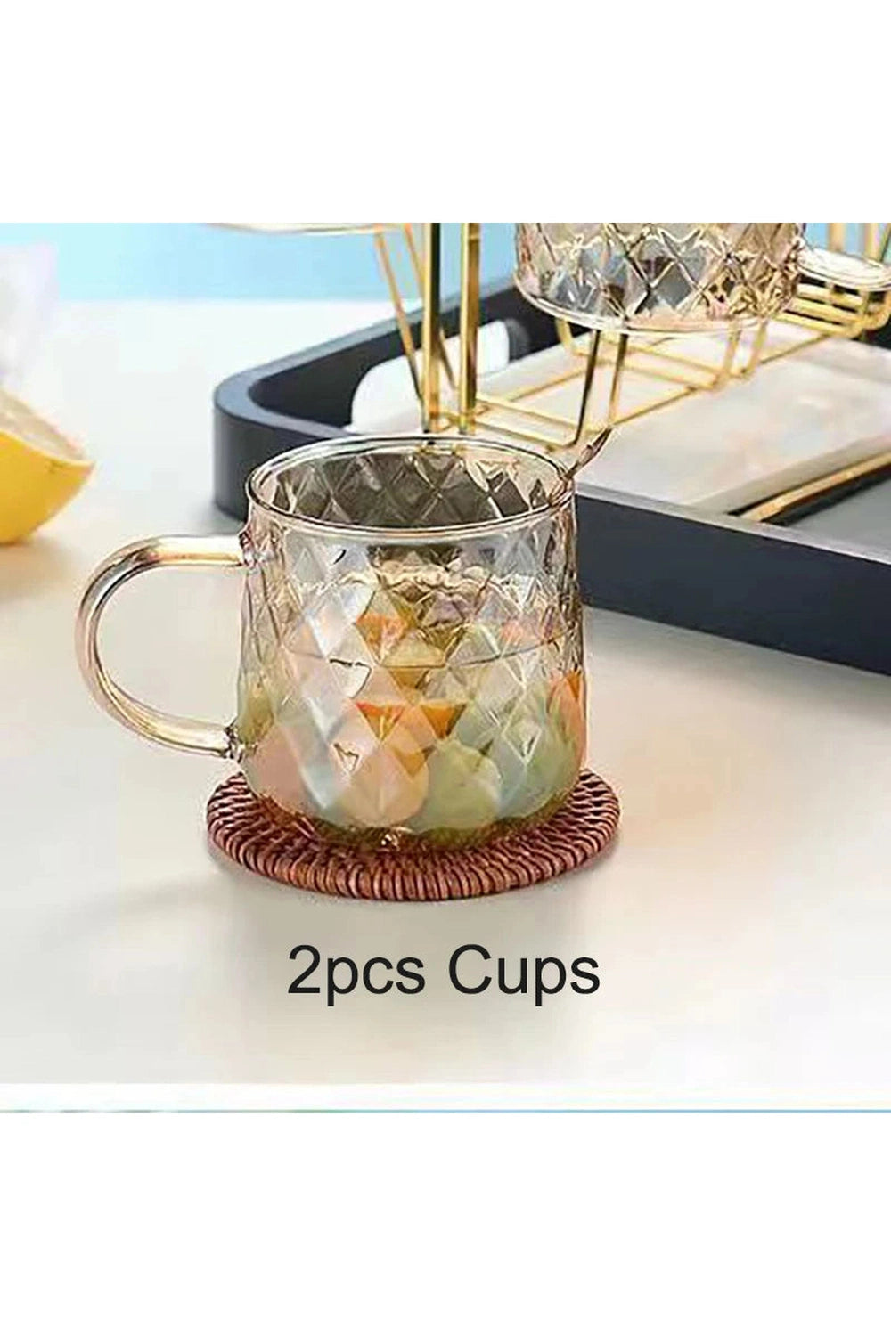 Luxurious Glass Flower Teapot