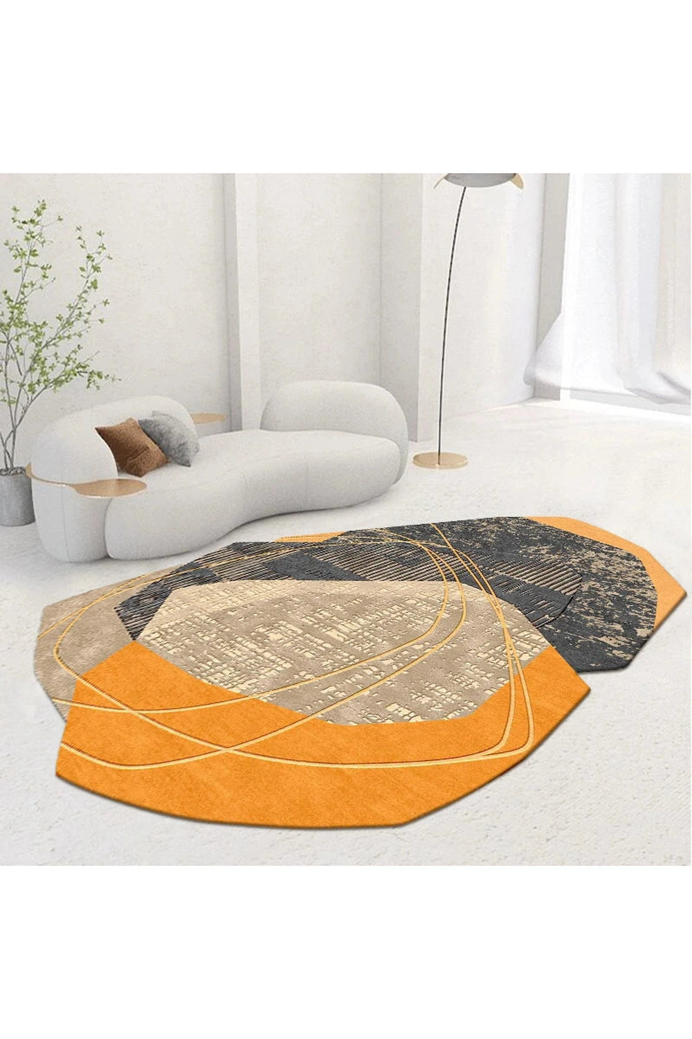 Abstract Geo Layers Rug