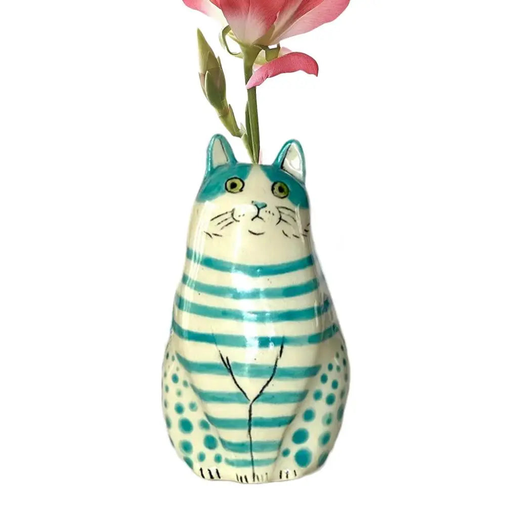 Whisker Bloom Cat Vases