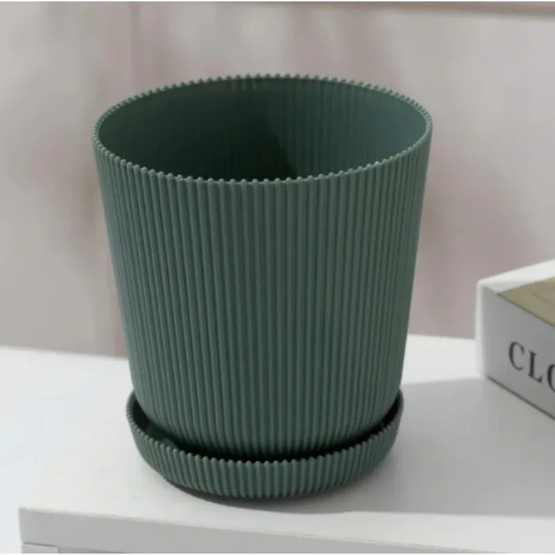 Modern Ribbed Plant Pots