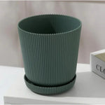 Modern Ribbed Plant Pots