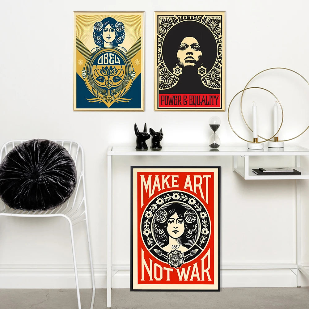 Vintage Art Propaganda Canvas Poster