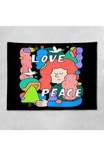 Tapestry Wall Hanging Bedroom Decor Blanket Hippie Background Illustrations Mural Gobelin Tapiz Decoration Mural Kawaii Decor