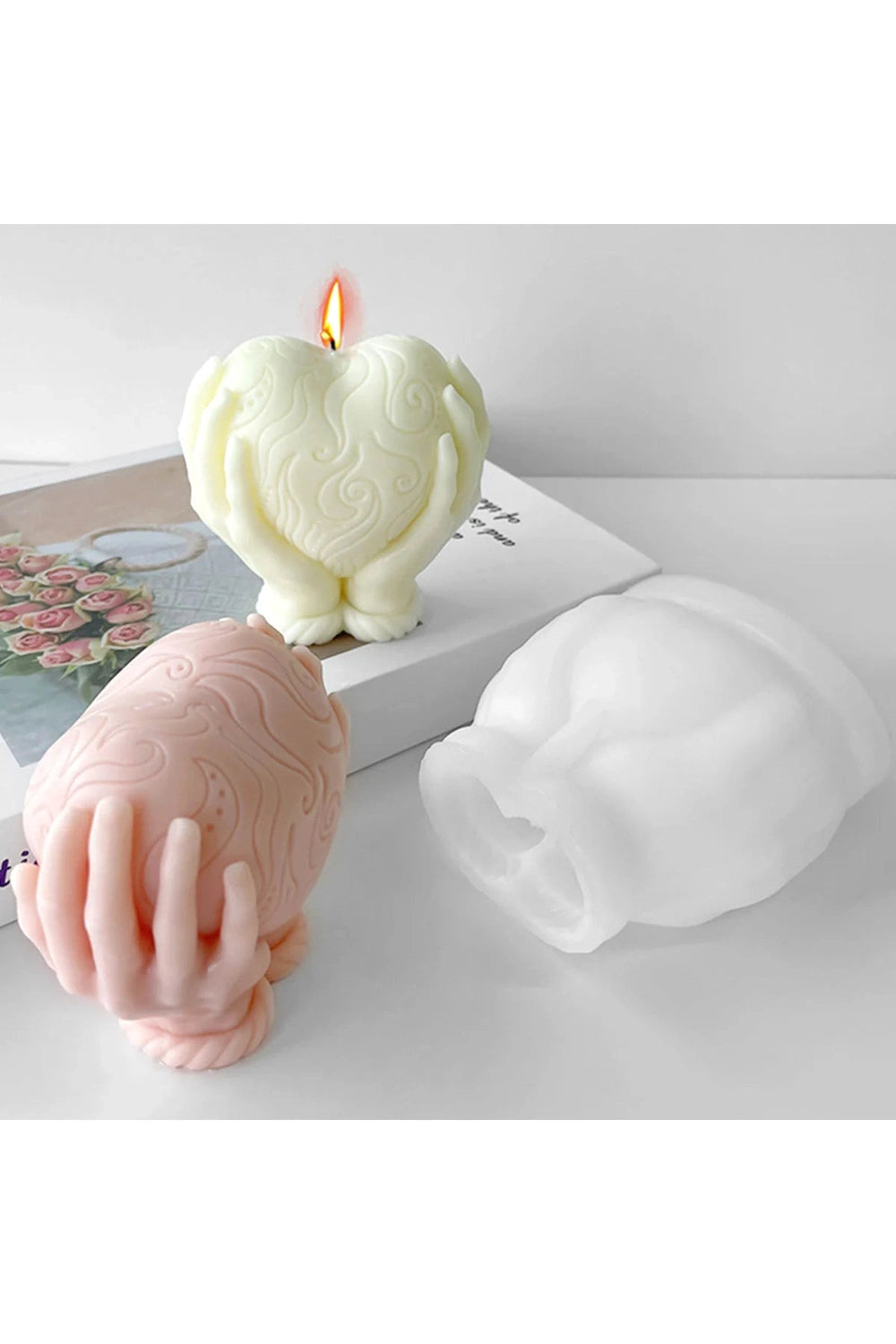 Heart Hand Candle Mold DIY