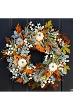 Halloween Harvest Pumpkin Wreath