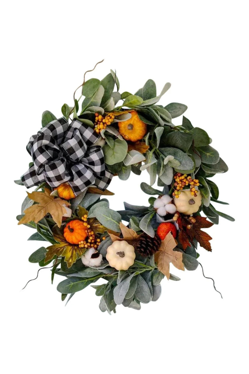 Halloween Harvest Pumpkin Wreath