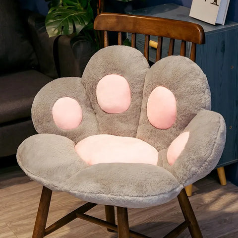 Almohada de asiento de pata de gato