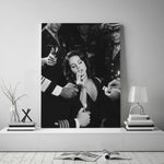 Dark Academia Femme Fatale Canvas Poster