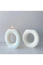 Round Stripe Candle Mold DIY