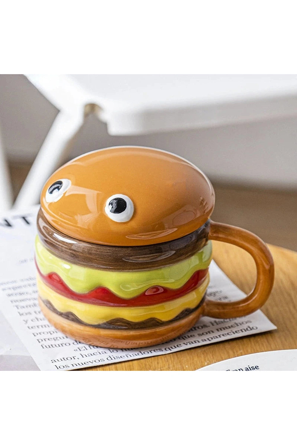 Hamburger Ceramic Fun Mug