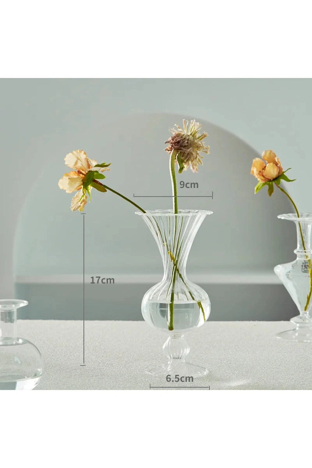 Clear Modern Glass Vase