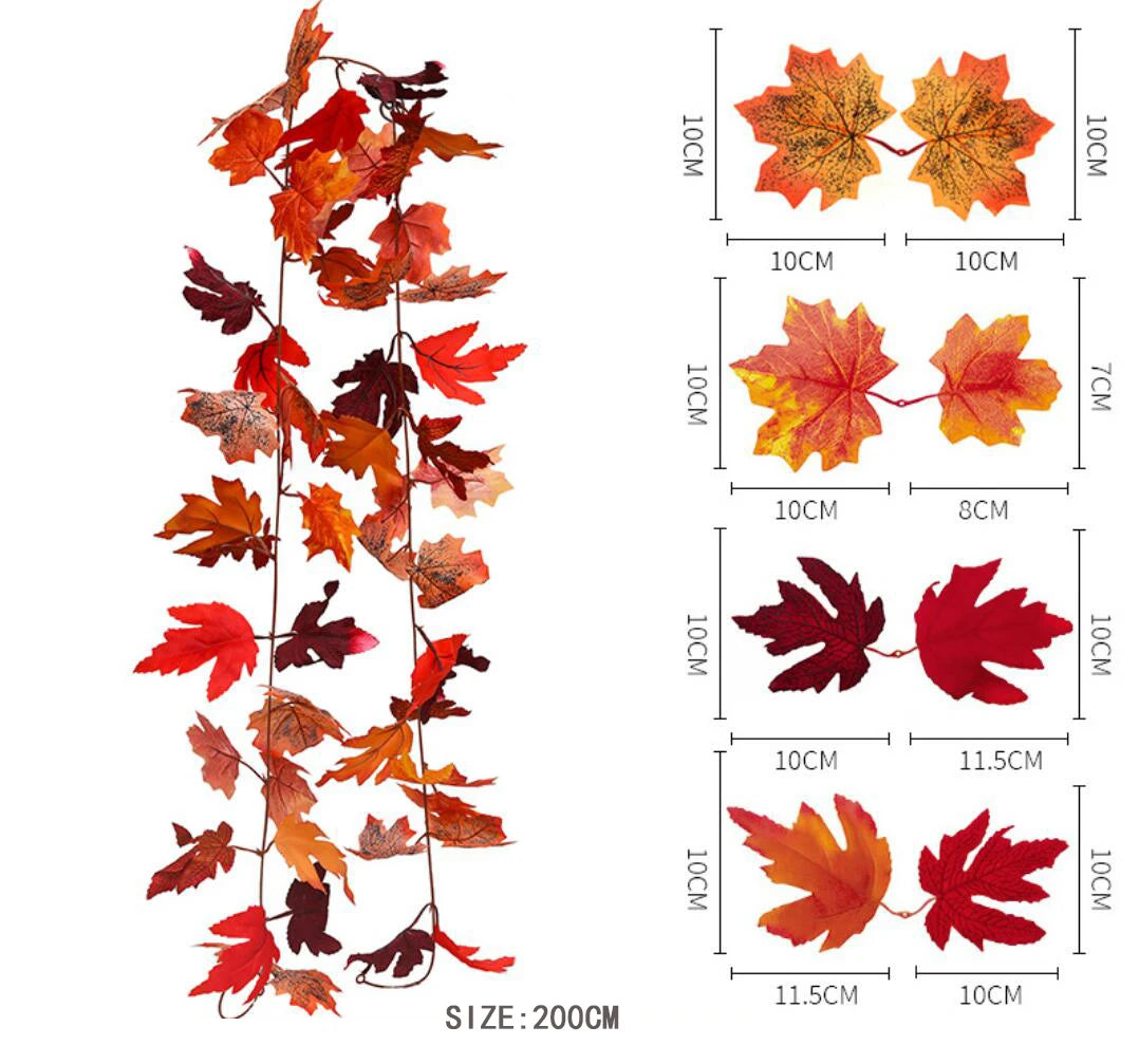 Harvest Glow Leaf Garland