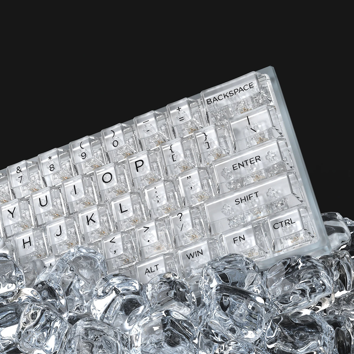 Ice Crystal Cherry Keycaps