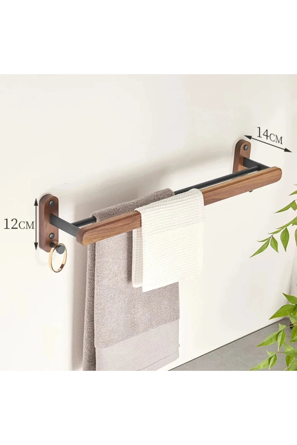 Minimalist Bath Towel Shelf