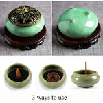 Jade Serenity Incense Burner