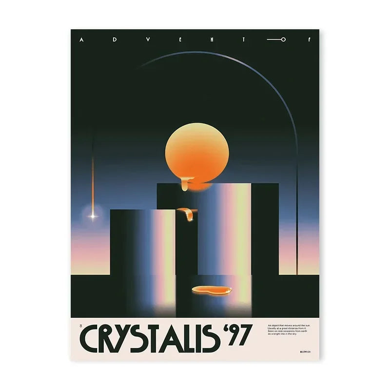 Cosmic Retro Aesthetic Posters