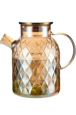 Luxurious Glass Flower Teapot