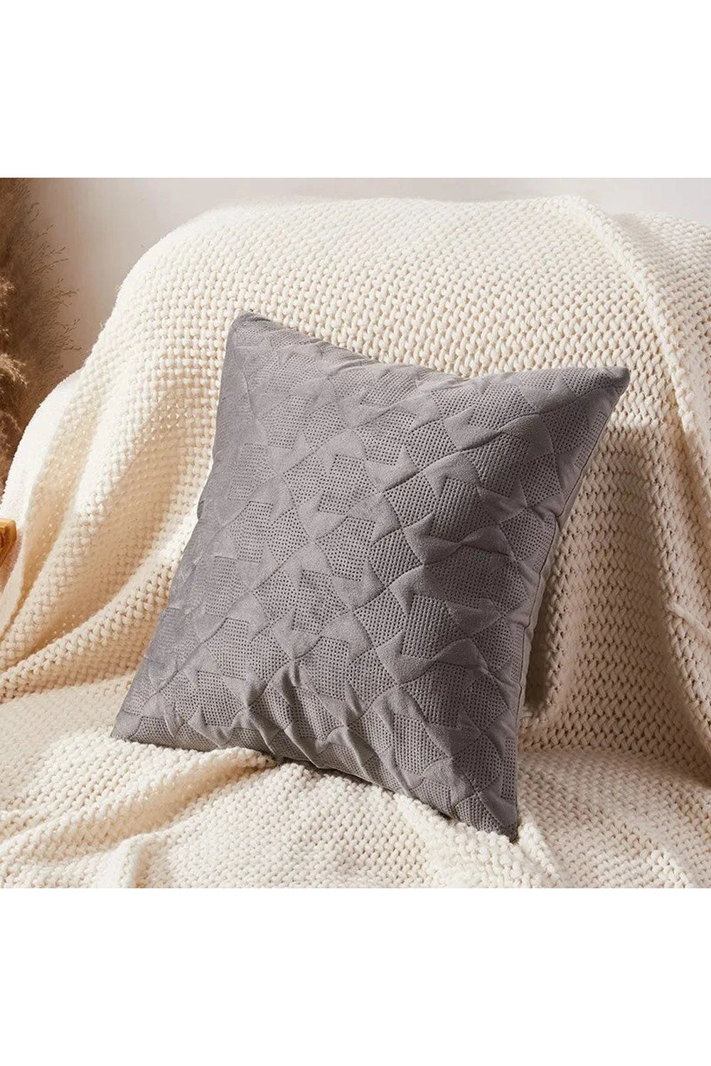 Cozy Knit Texture Pillowcase