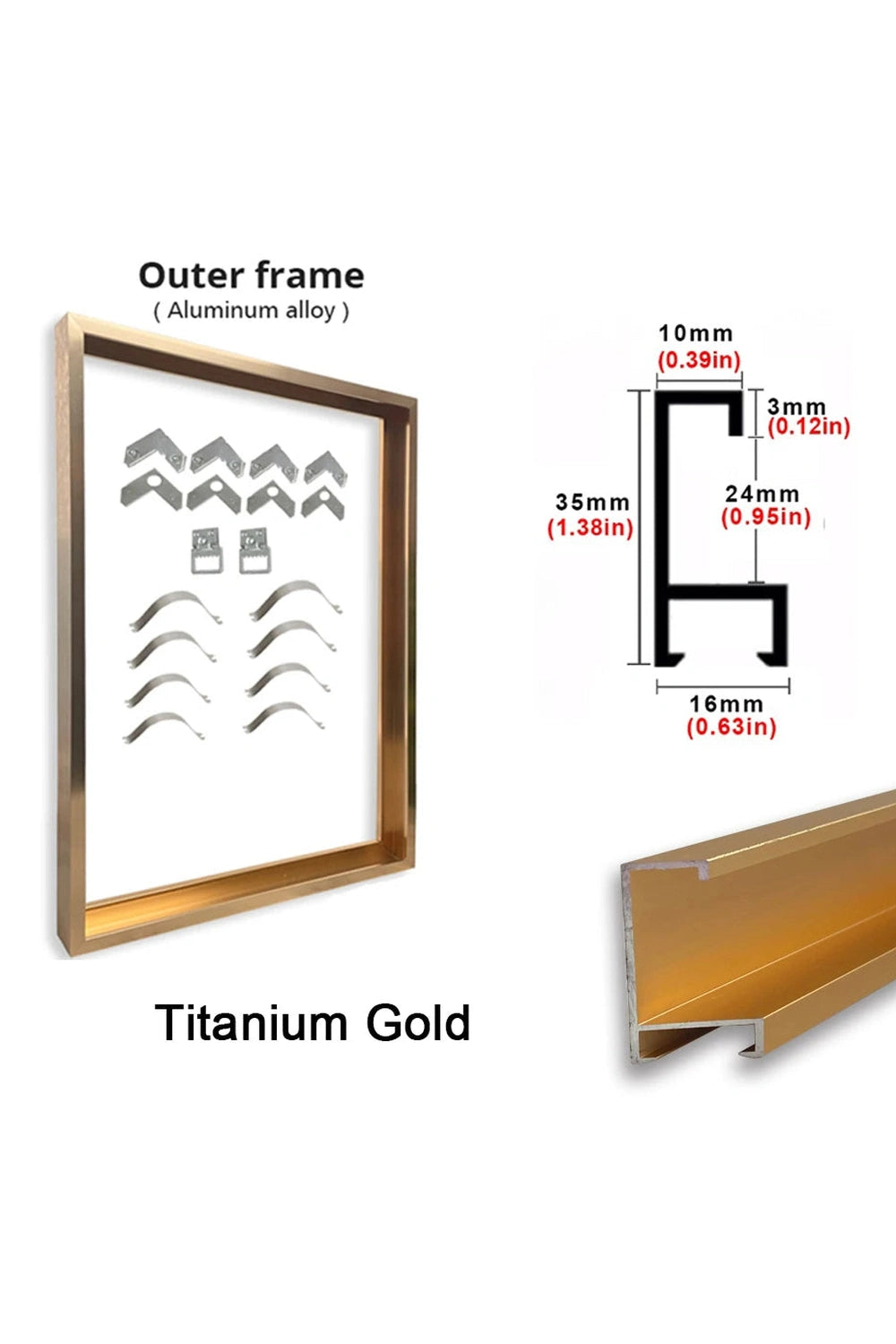 Multicolor Metal Art Frames