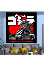 Retro JDM Legends Tapestry