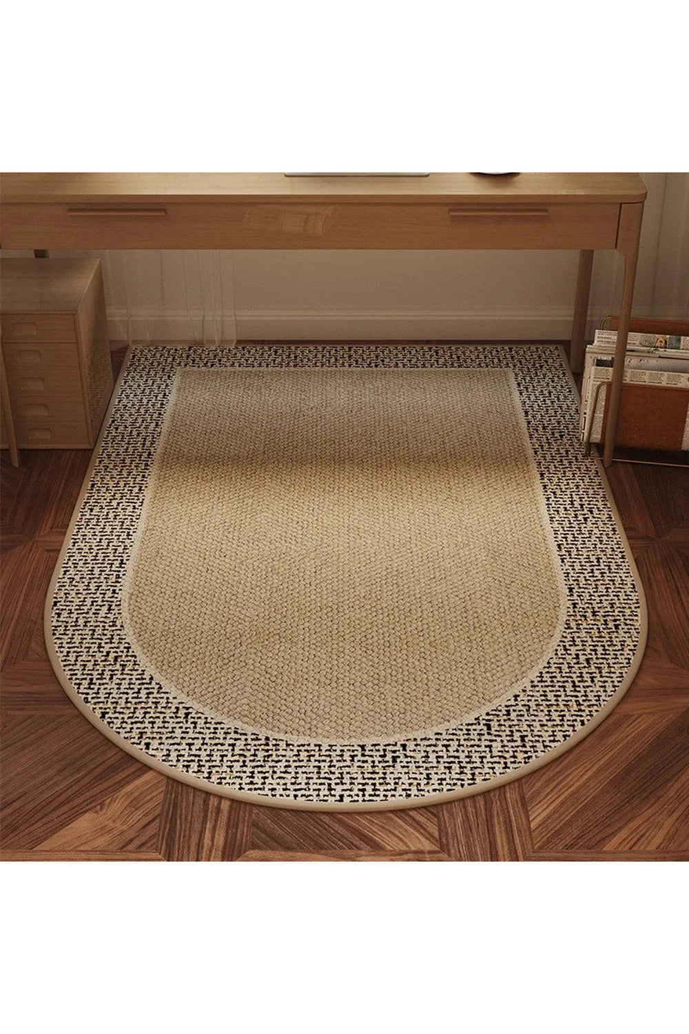 Retro Knot Oval Rug