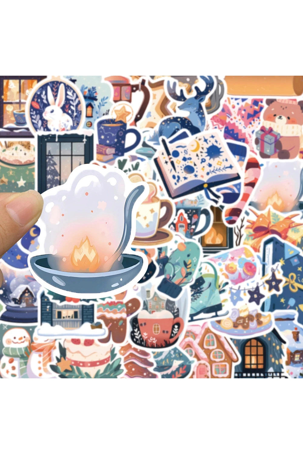 Winter Cartoon Scrapbooking Stickers