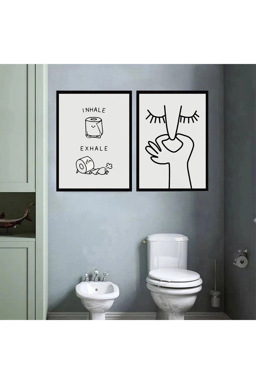 Funny Bathroom Humor Canvas Poster