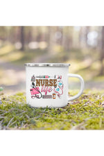 Nurse Life Enamel Coffee Mug