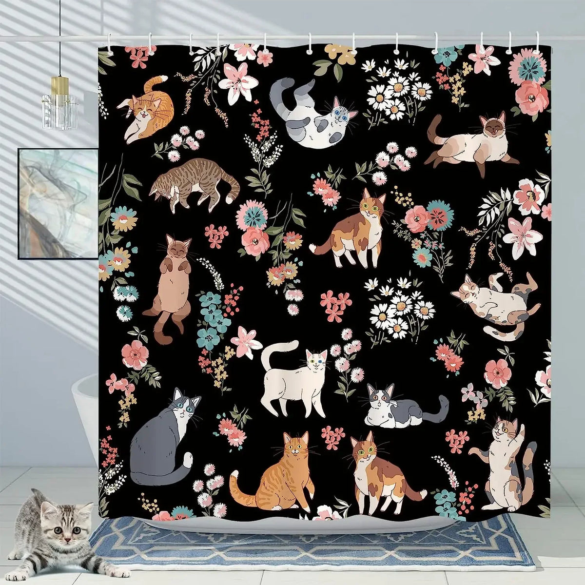 Funny Cats Shower Curtain