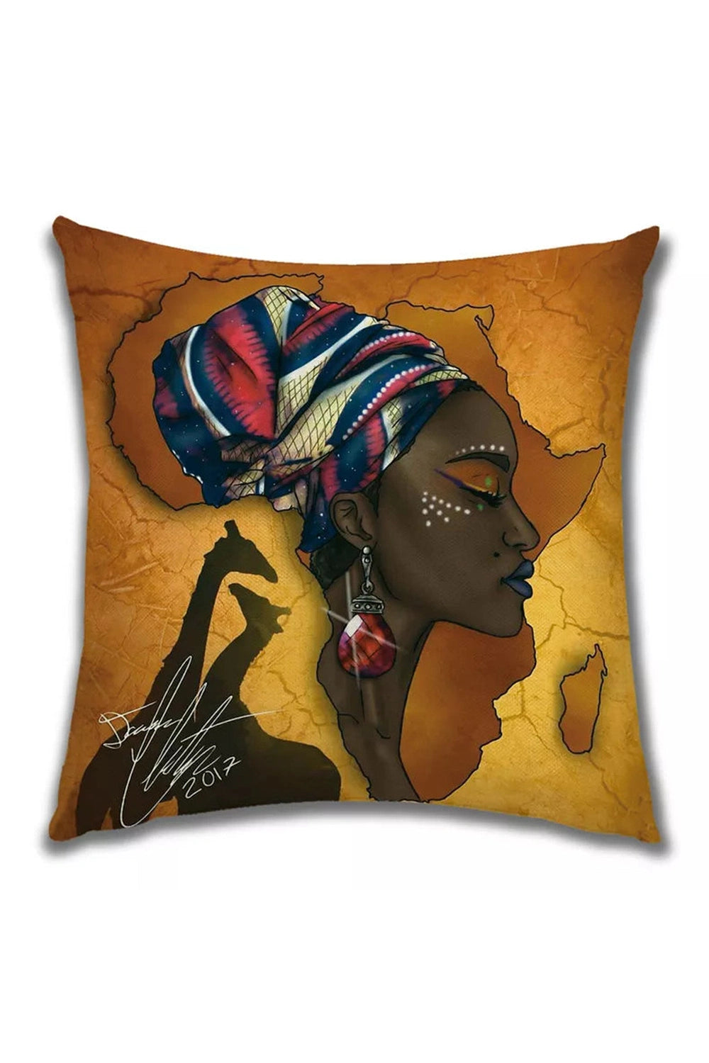 African Lady Pillow Case