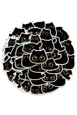 Kawaii Black Cat Stickers