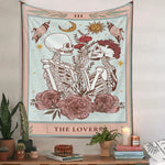 Skull Wedding Tarot Tapestry