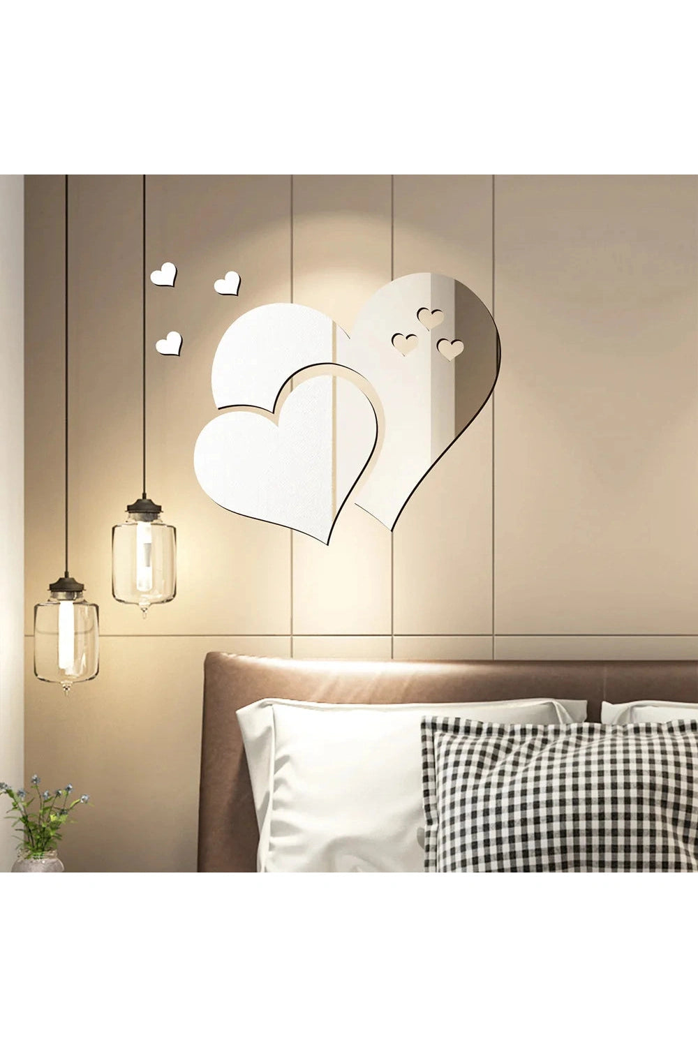 Heart Mirror Wall Stickers