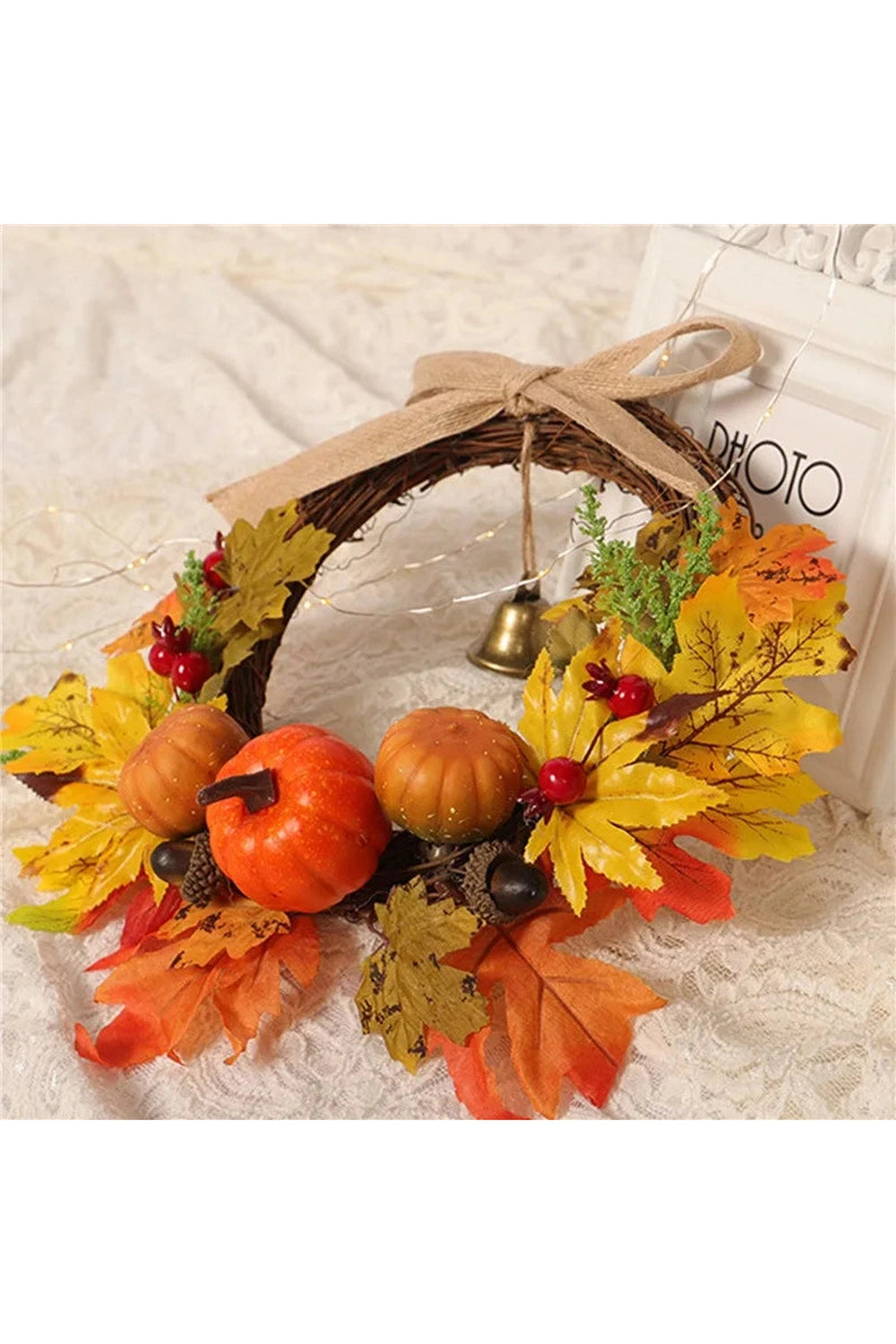 Mini Harvest Pumpkin Wreath