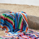 Colorful Mexican Serape Blanket