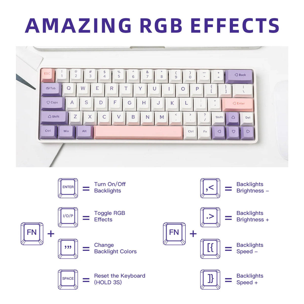 Hot Swappable 60% Mechanical Keyboard