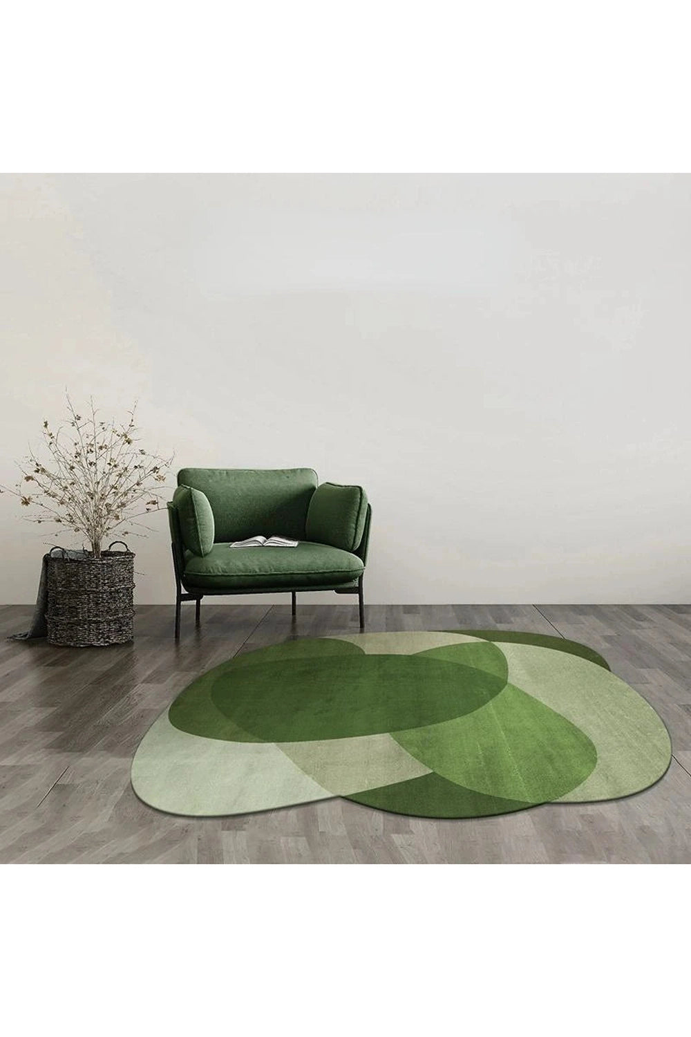 Forest Harmony Abstract Rug