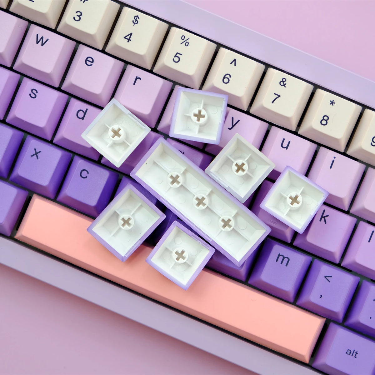 Lavender Gradient Keycaps