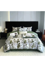 Green Botanical Bedding Set