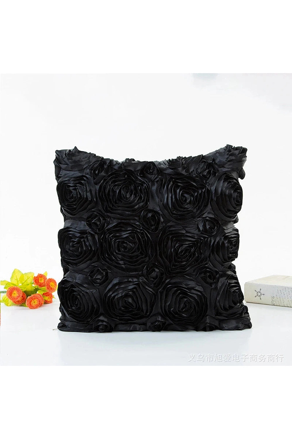 Romantic 3D Rose Pillow Case