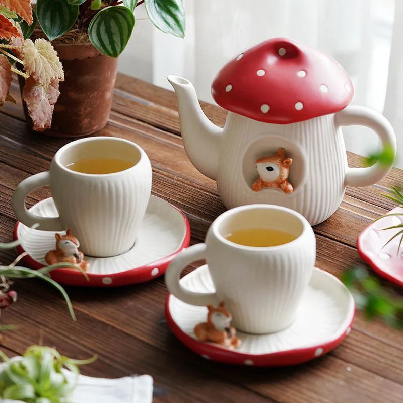 Woodland Mushroom Teapot Set