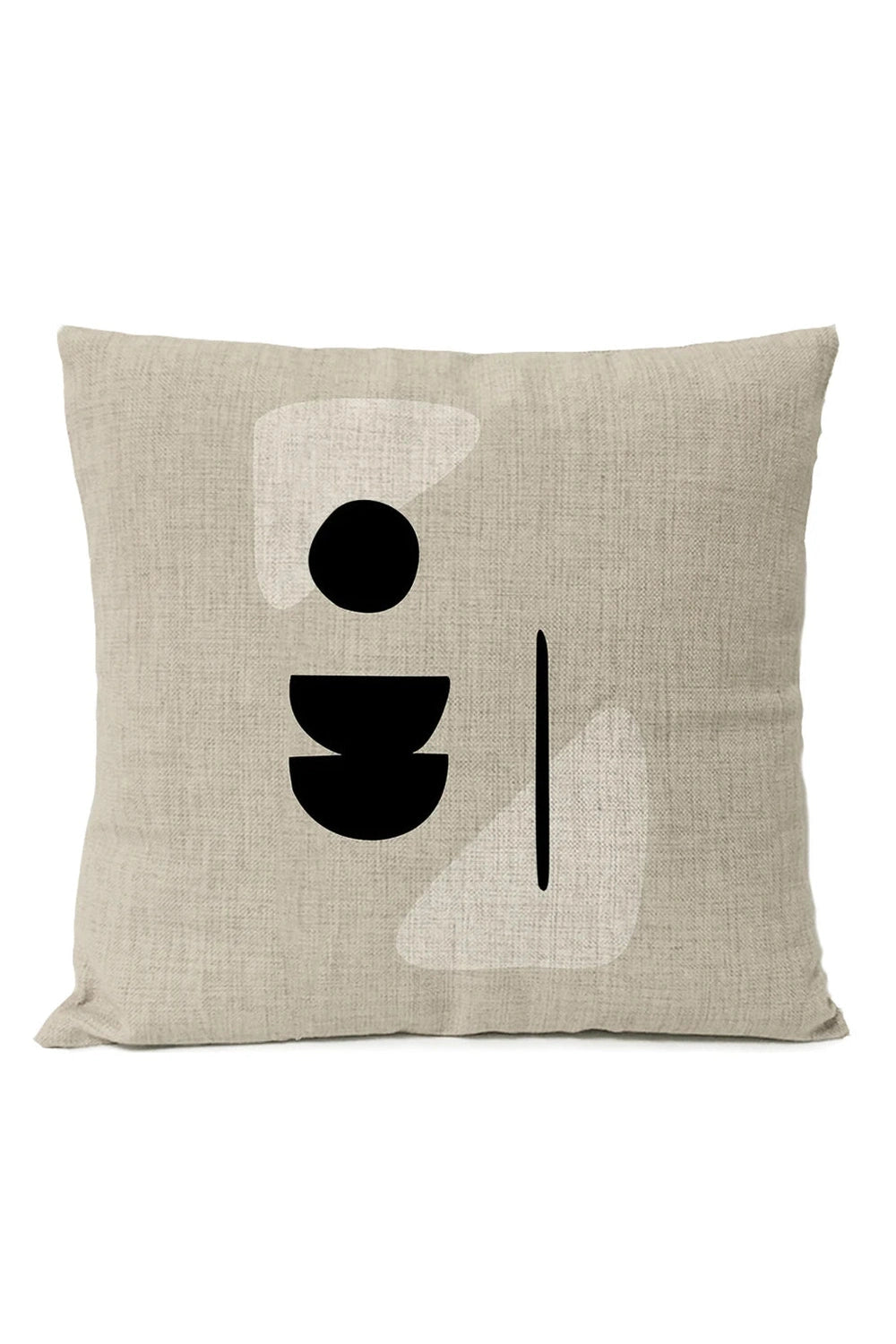 Black Geometric Pillow Cover