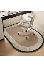 Study Computer Chair Floor Mat Non-slip Bedroom Carpet Living Room Large Rounded TPR Bottom Anti-slip Swivel Chairs Rug 의자 바닥 매트