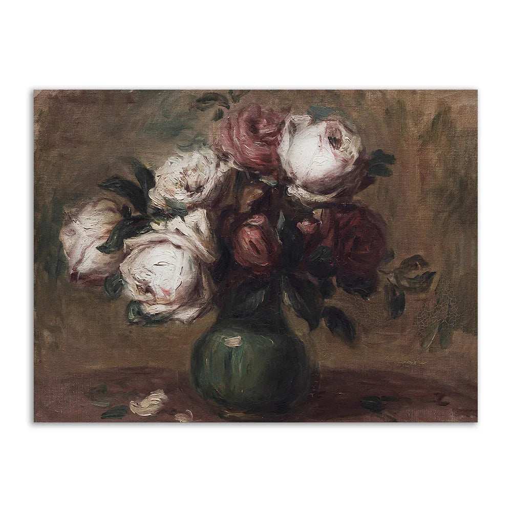 Romantic Floral Canvas Poster