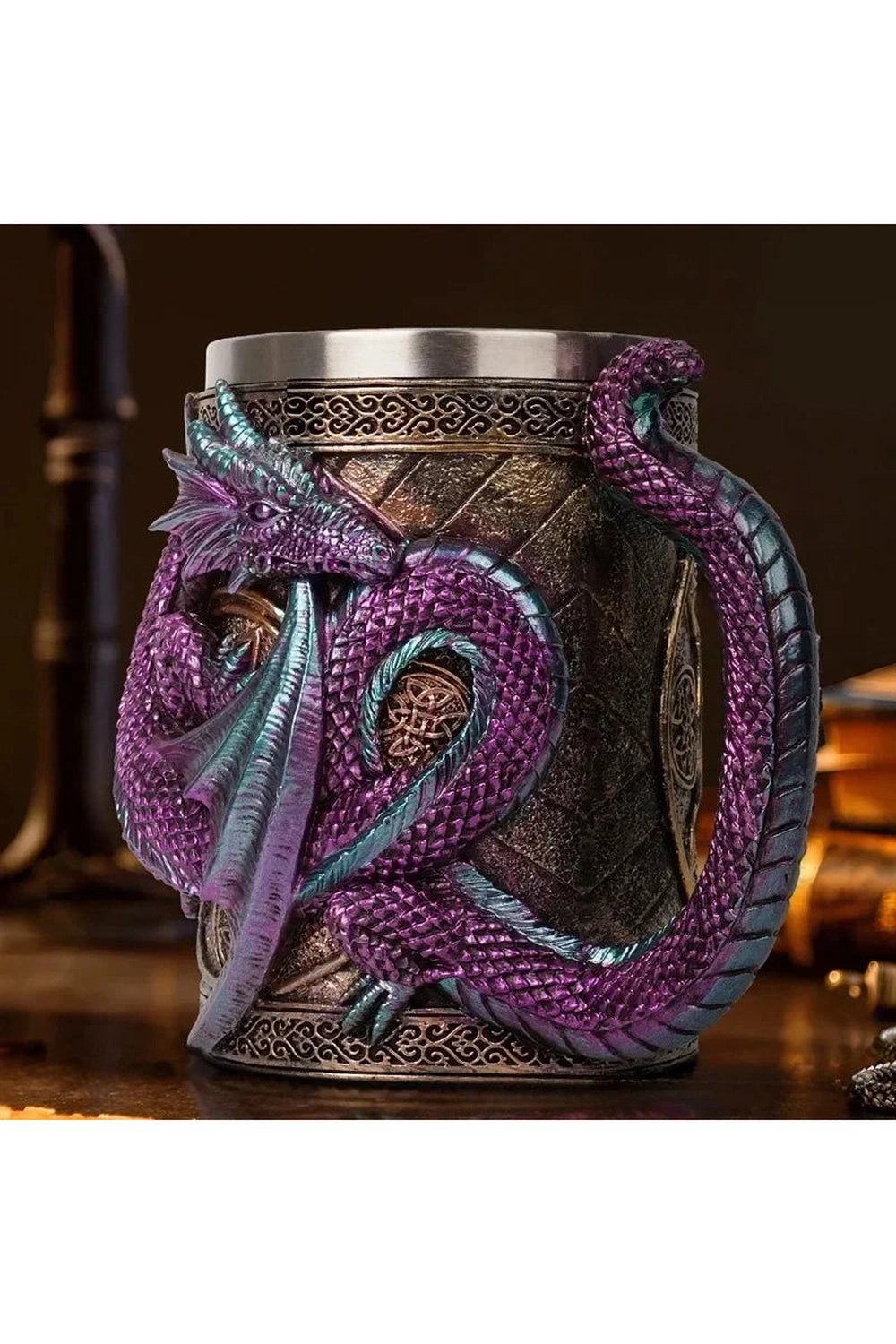 Dragon Resin Beer Goblet Cup