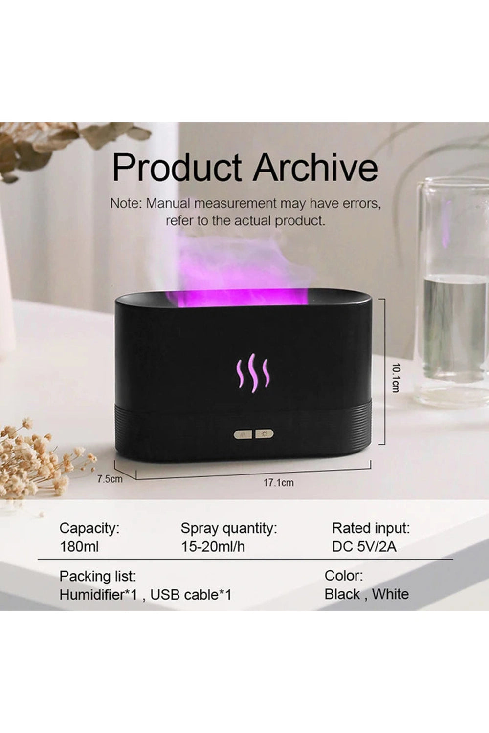 Colorful Flame Mist Diffuser