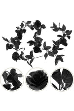 Midnight Noir Rose Garland