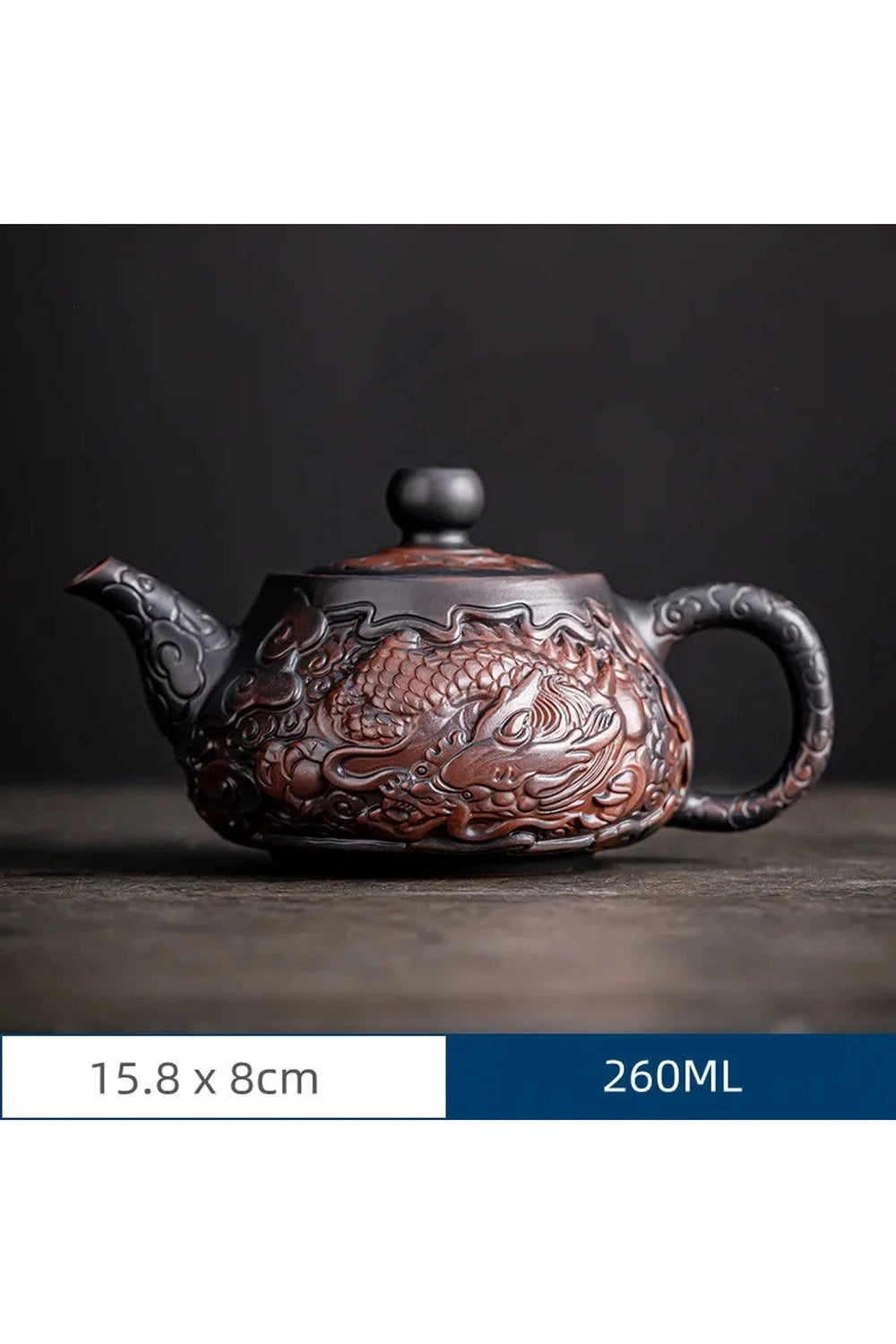 Retro Carved Ceramic Teapot