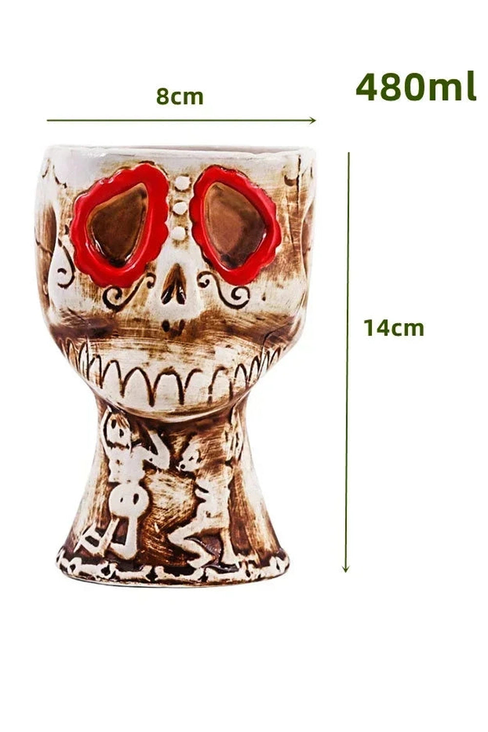 Ceramic Tiki Cocktail Mug