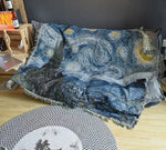 Van Gogh-Inspired Starry Night Art Blanket